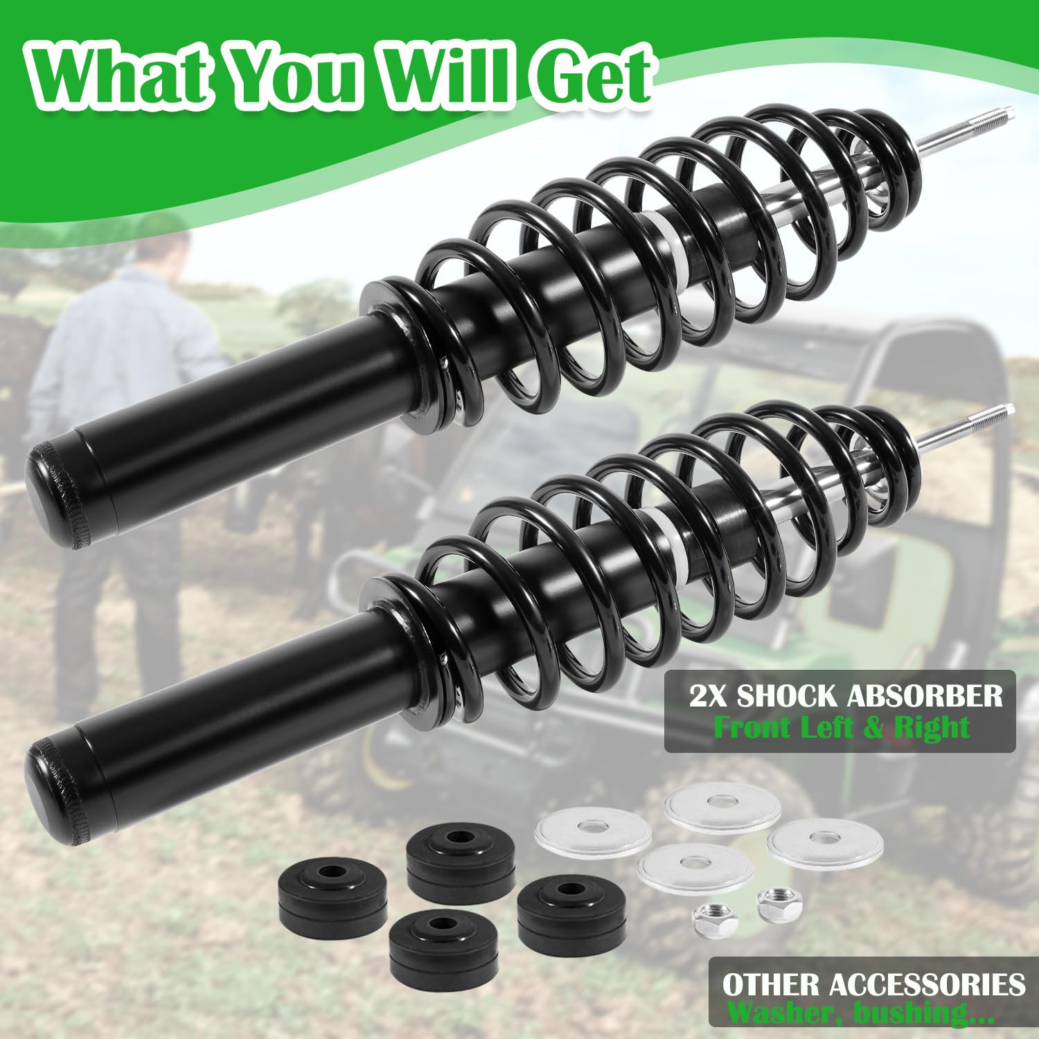 hia_　0226 Amazon.com: AM137957 Front Coil-over Spring Shock Absorbers